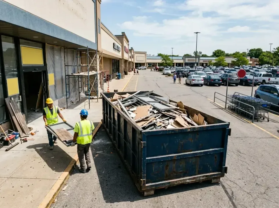 retail-store-renovation-debris-003 — frequently asked questions, Roll-off Dumpster Rentals in Collinsville, IL